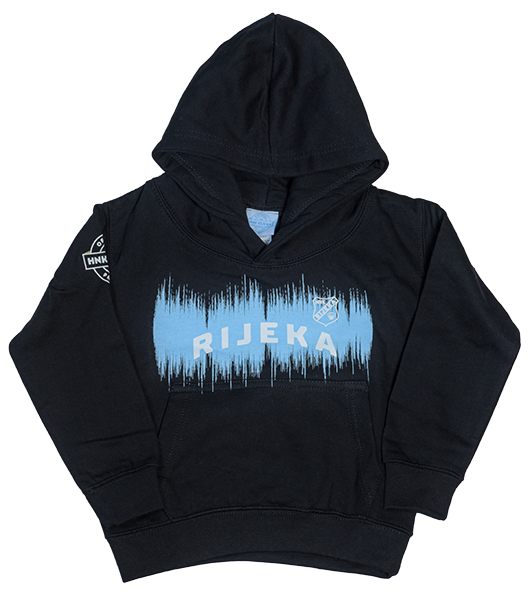 HOODIE CRNA - ZVUČNI VAL DJEČJA