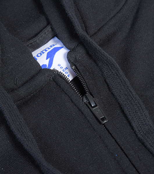 Hoodie s patentnim zatvaračem - crna
