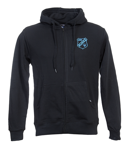 Hoodie s patentnim zatvaračem - crna